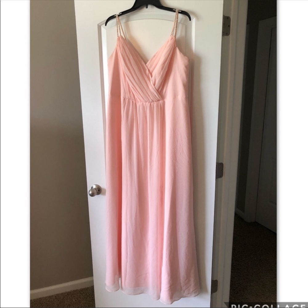David’s Bridal bridesmaid dress size 14 petal